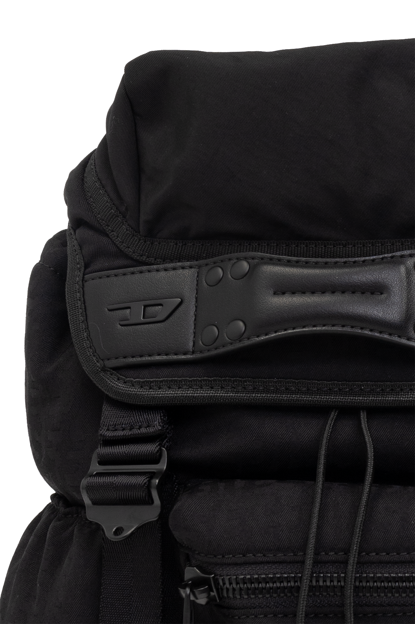 Black Monogrammed backpack Diesel - Alternative over-body